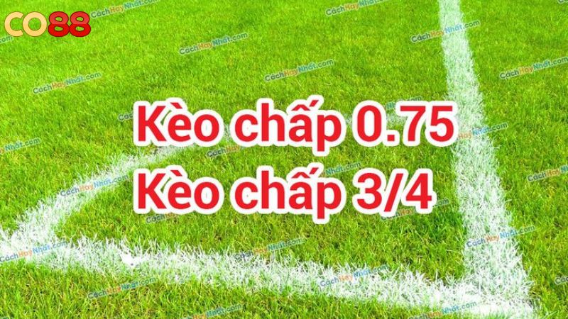 Ví dụ chi tiết về kèo chấp 0.75 dễ hiểu nhất